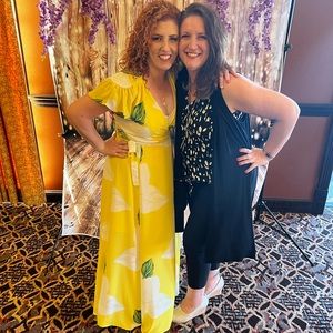 Floral wrap maxi dress